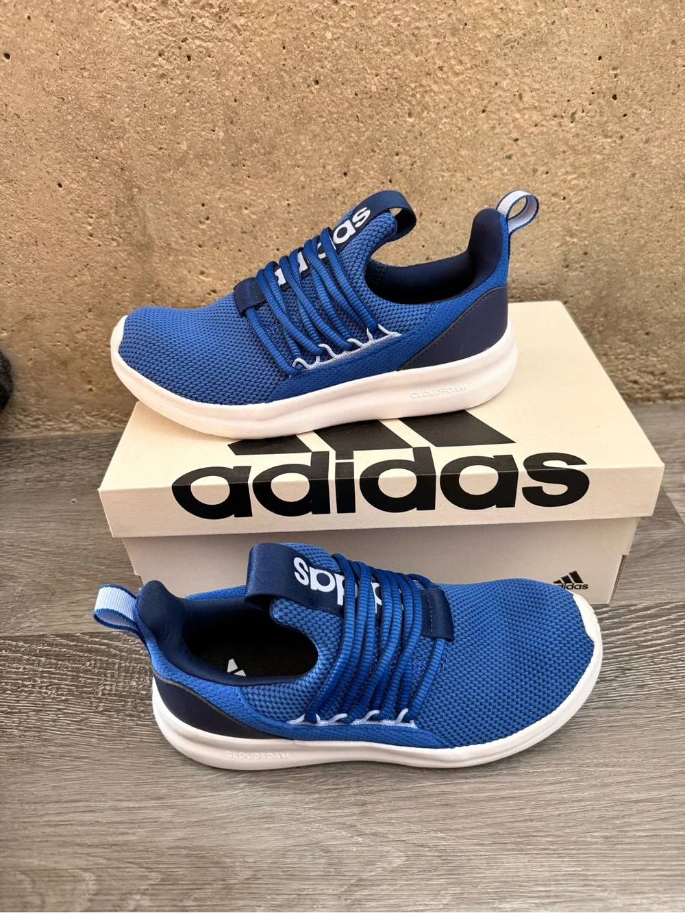 adidas Blue Slip-On Mesh Loafers